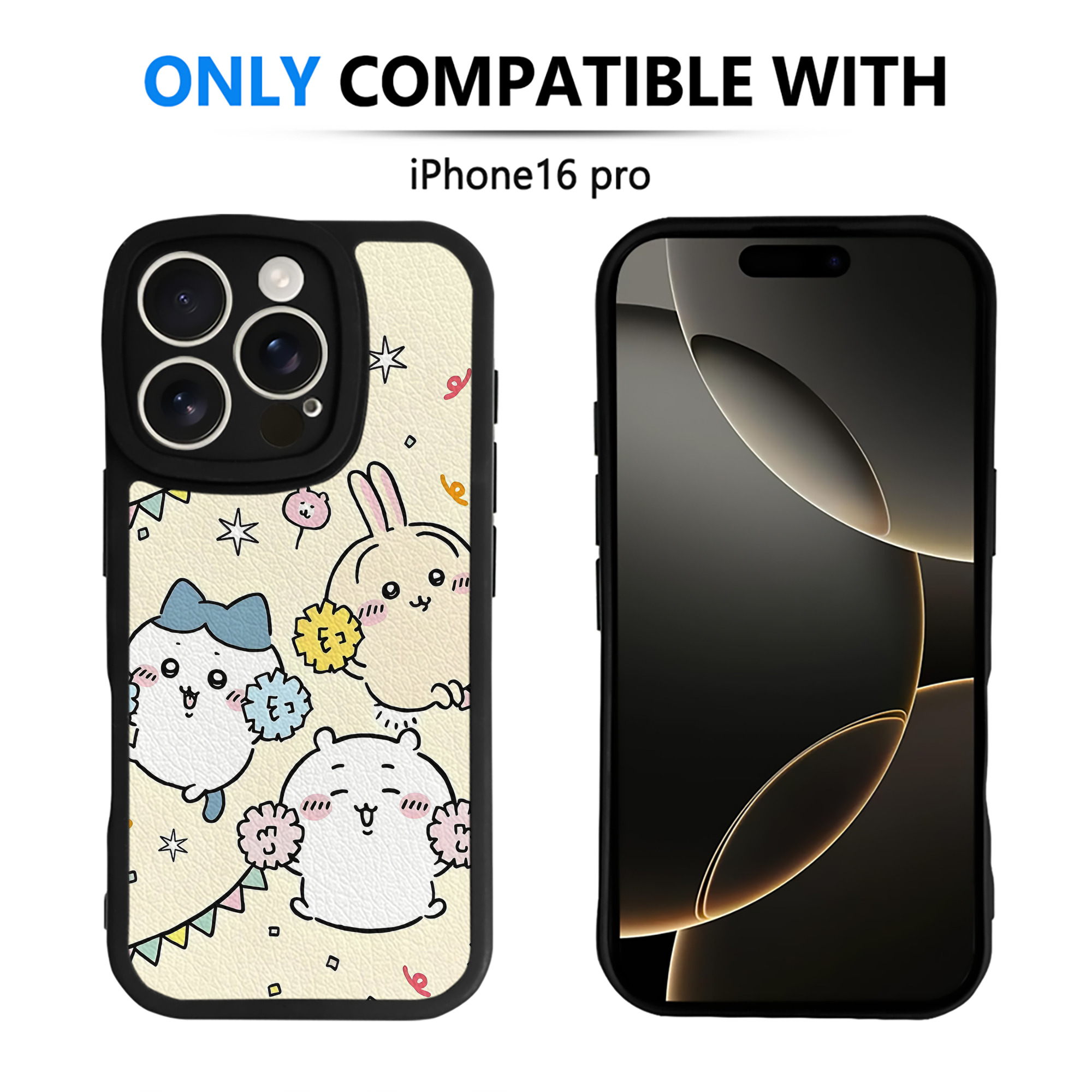 （画像用） ちいかわ Chii-kawa 【iPhone 16シリーズ対応】シリコンスマホケース（レザー調） 材質：シリコン